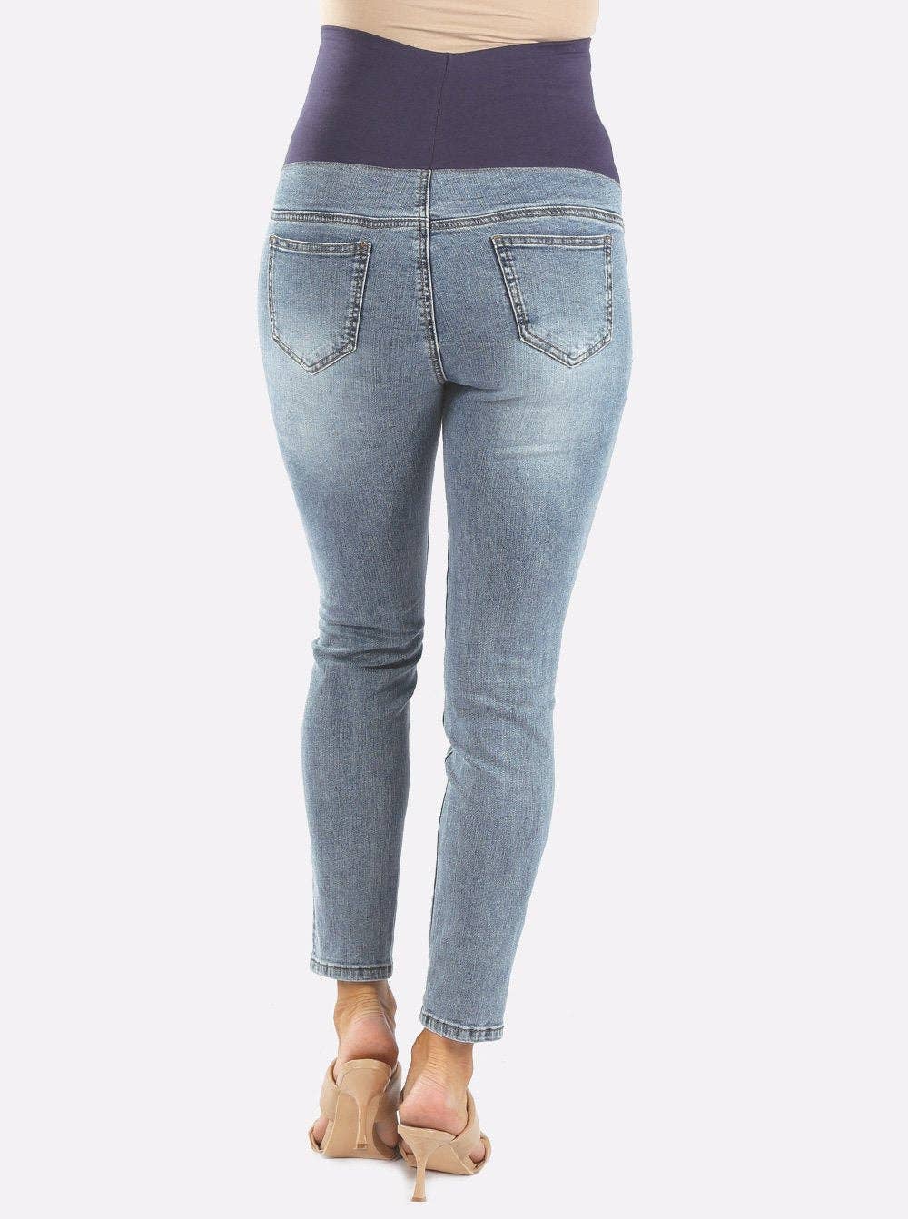Over the Bump Denim Skinny Jeans