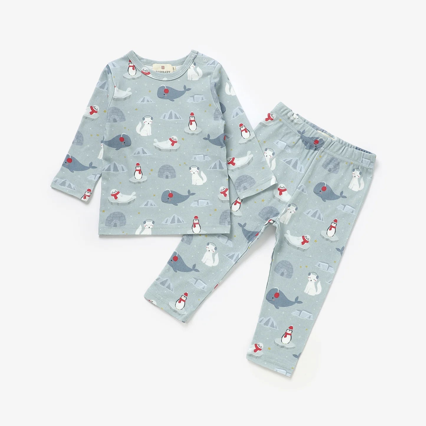 Arctic Friends Organic Cotton Two-Piece Pajama Set