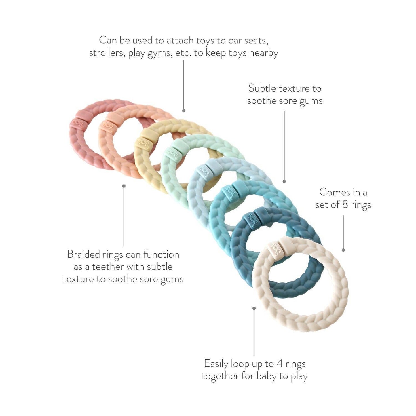 Bitzy Bespoke Itzy Rings⢠Linking Ring Set