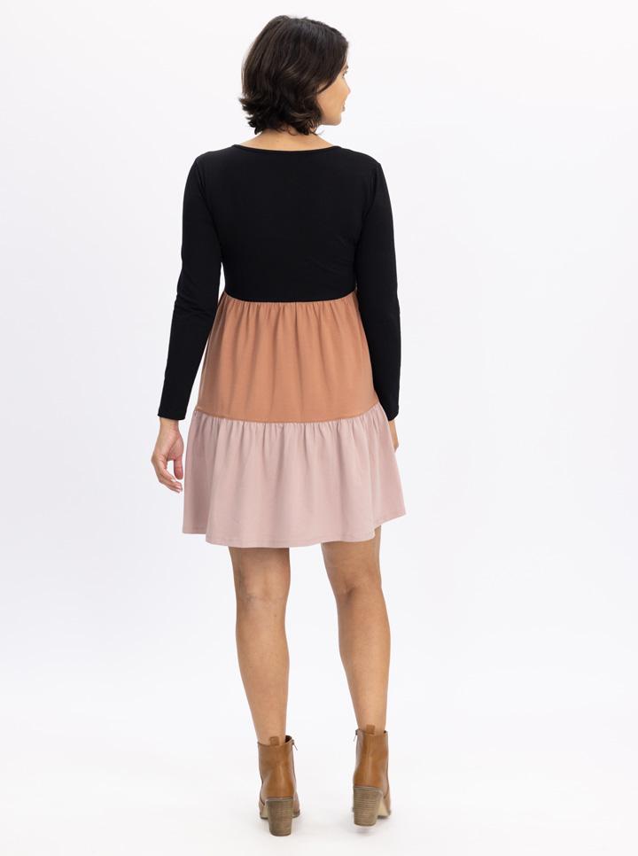 Long Sleeve Tiered Dress