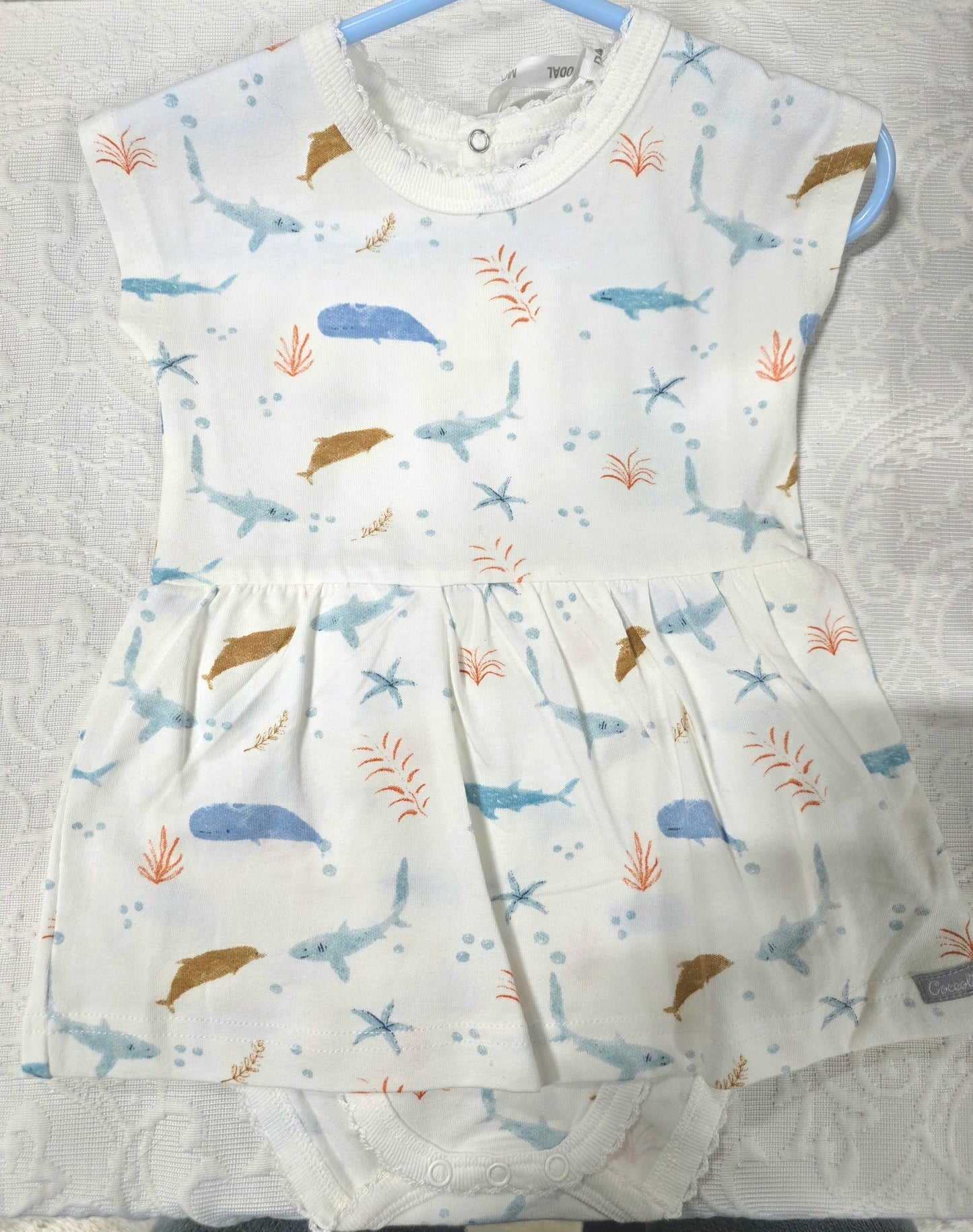 Skirted Romper, ocean