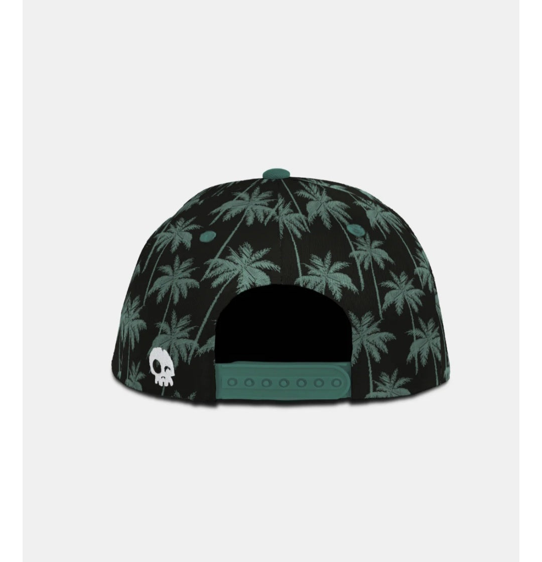 Midnight Palms Snapback - Black