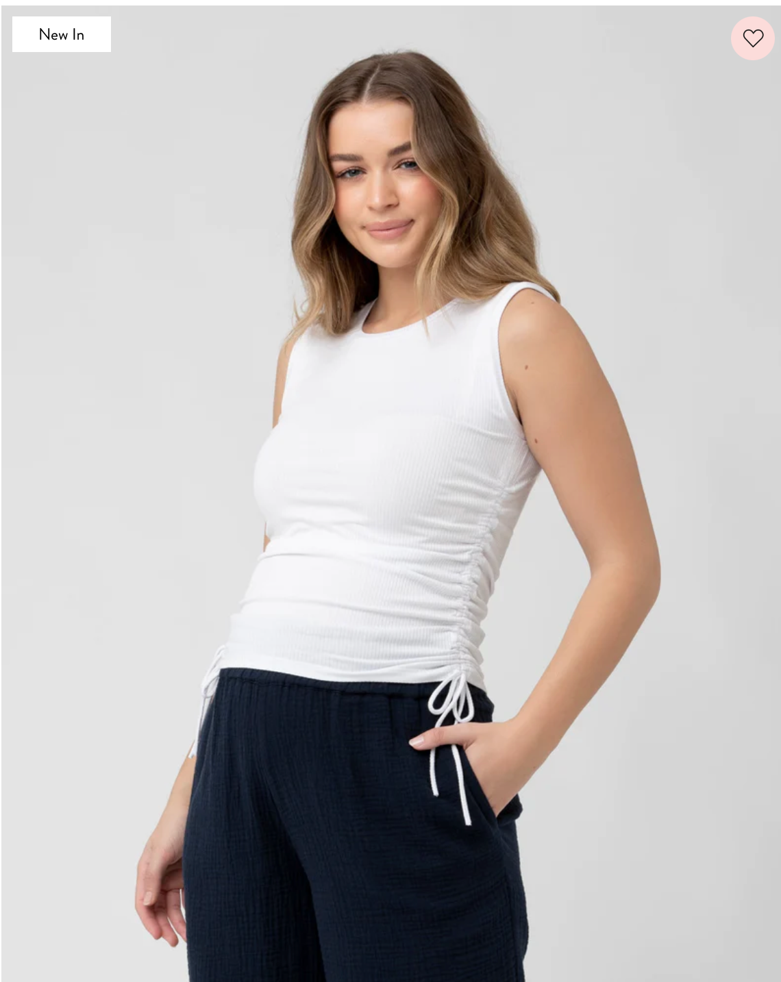 Jodie Ruched Rib Tank