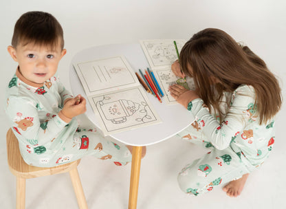 Silkberry Baby - Bamboo Footies Two Way Zipper- Festive Cocoa