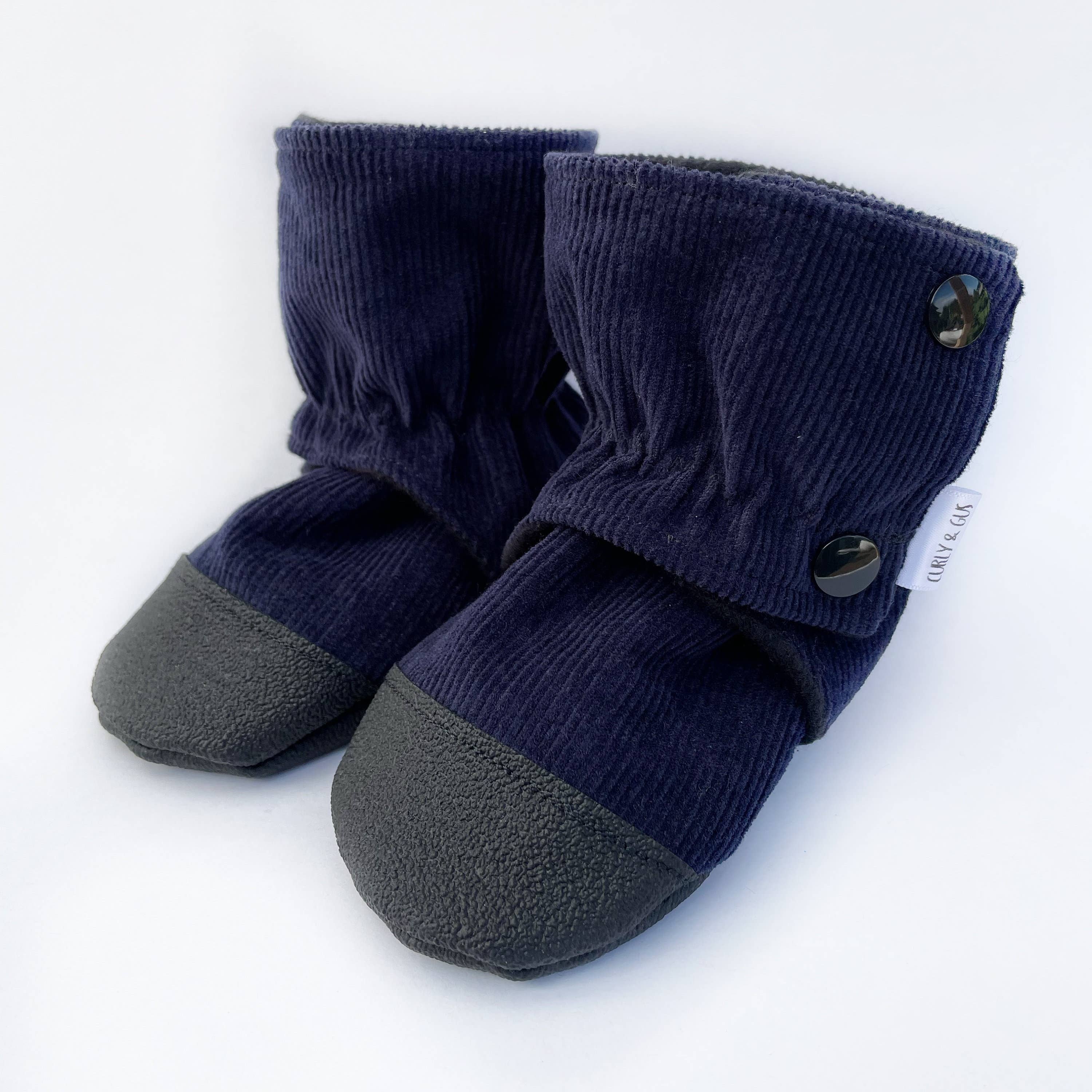 Gus Kids Co. - Navy Corduroy Baby Boots