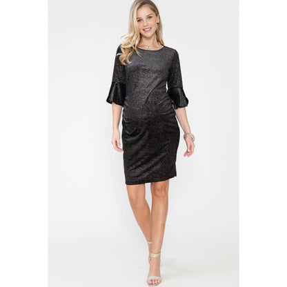 Velvet Cocktail Maternity Bodycon Dress