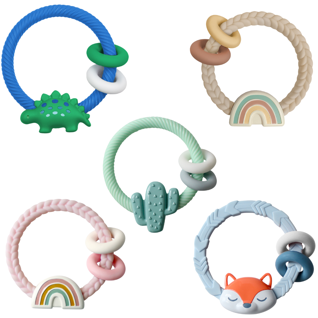 Itzy Ritzy Canada - *New Option* Ritzy Rattle™ Silicone Teether Rattles
