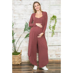 Load image into Gallery viewer, Wide Leg Cardigan &amp; Camisole Jumpsuit Set
