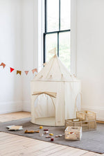 Load image into Gallery viewer, Recycled Fabric Play Tent Castle - Misty Pink
