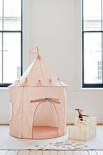 Load image into Gallery viewer, Recycled Fabric Play Tent Castle - Terrazzo Beige
