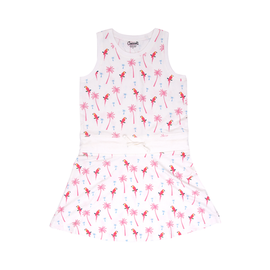 Dress, parrots