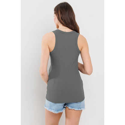 Olive Scoop Neck Tank