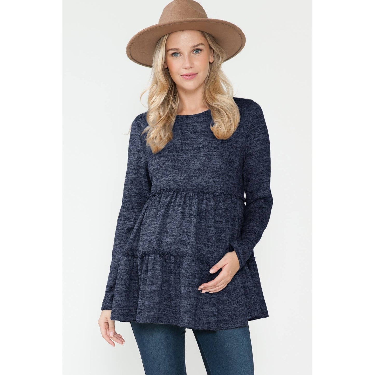 Long Sleeve Baby Doll Top