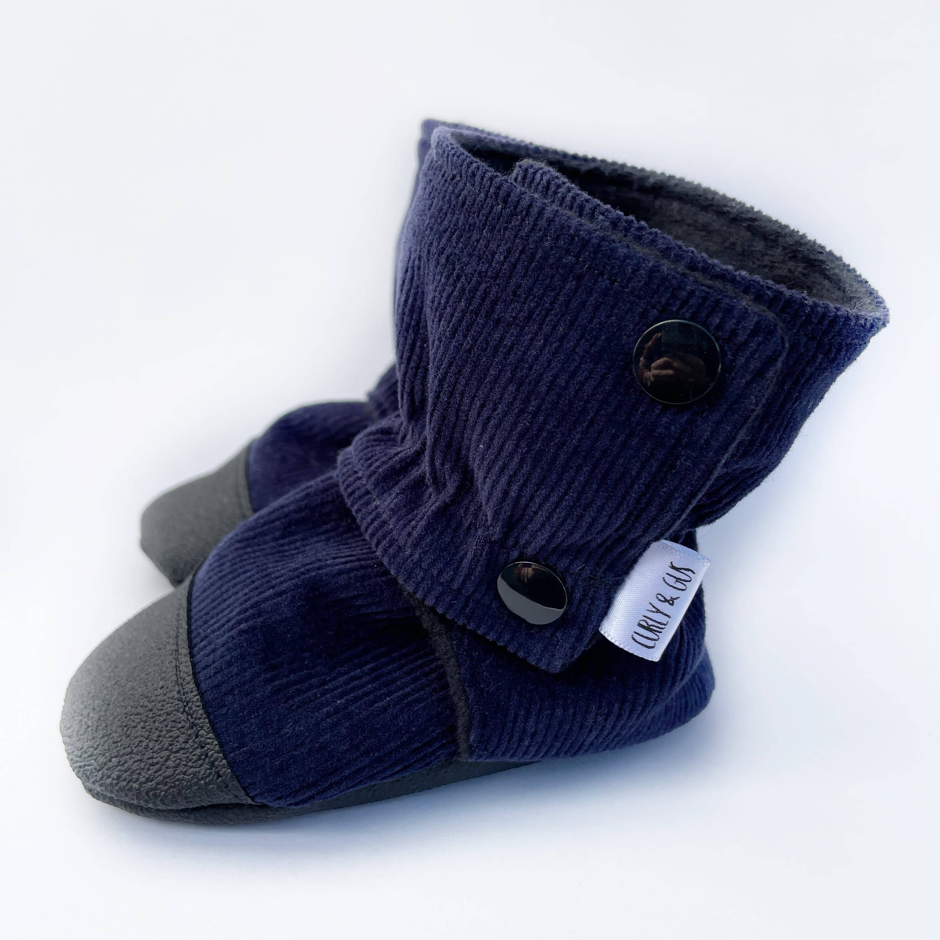 Gus Kids Co. - Navy Corduroy Baby Boots