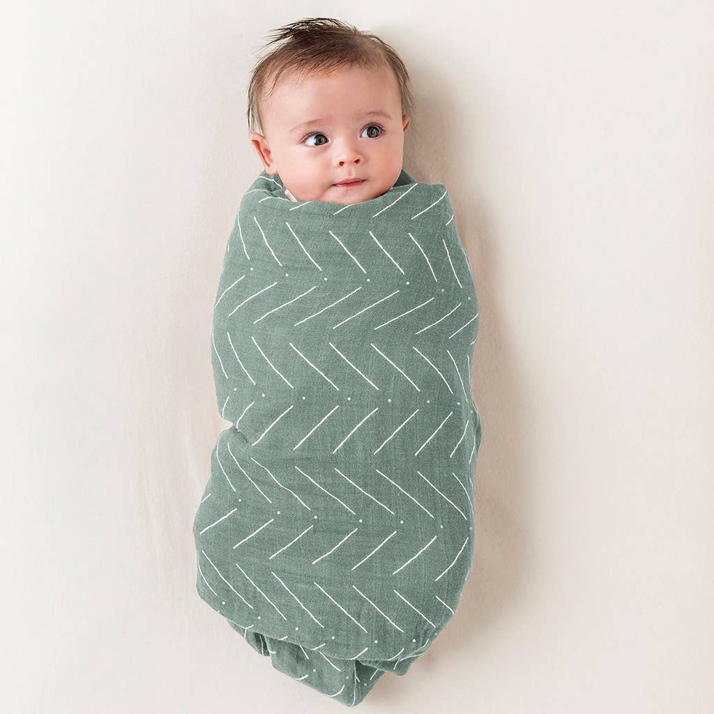 Breastfeeding Boss - Sage Mudcloth