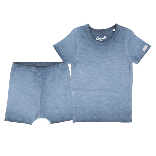 Short-sleeve, 2 pc pajama, blue