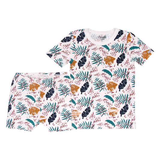 Short-sleeve, 2 pc pajama, Color leaves