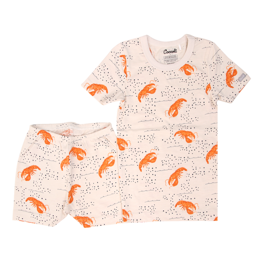 Short-sleeve, 2 pc pajama, lobster