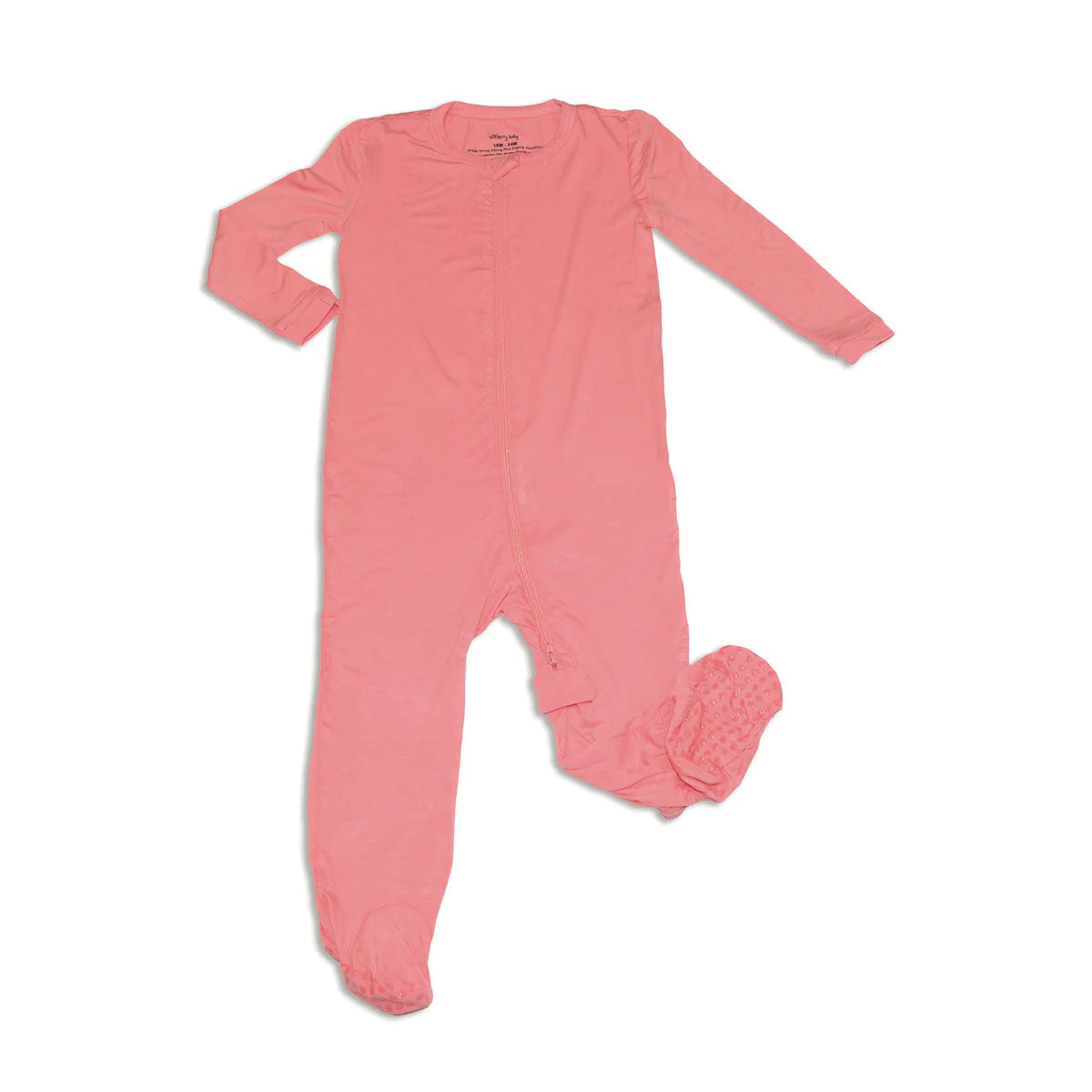 Bamboo Zip Up Footies - Pink Lemonade