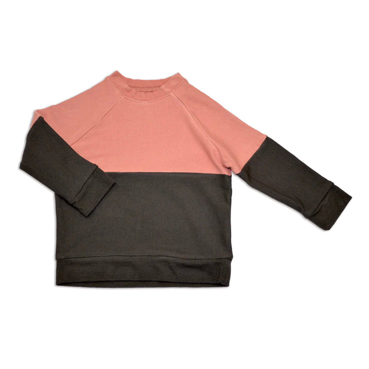 Bamboo Fleece Colorblock Sweatshirt (Ash Rose/Pirate Ship)