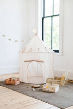 Load image into Gallery viewer, Recycled Fabric Play Tent Castle - Terrazzo Clay
