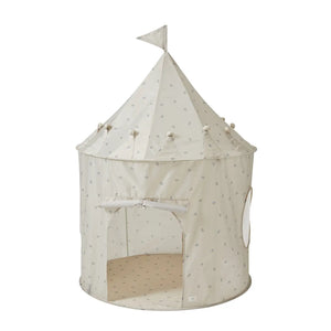 Recycled Fabric Play Tent Castle - Blueberry Taupe