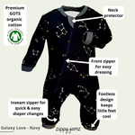 Load image into Gallery viewer, Galaxy Love - Footed Pajamas
