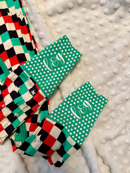 Check the Halls – Bamboo Zip Romper