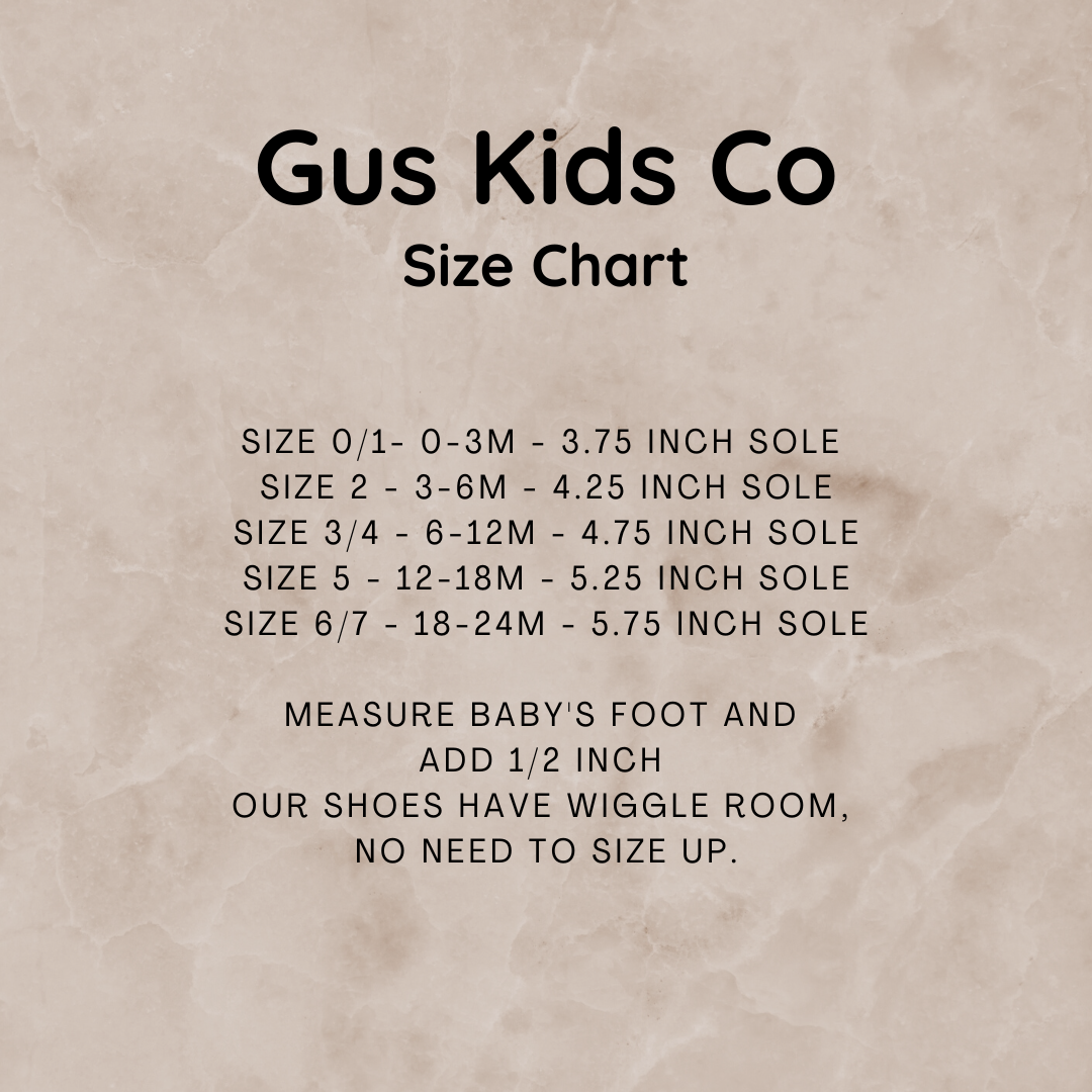 Gus Kids Co. - Hearts on Grey Linen Baby Shoes