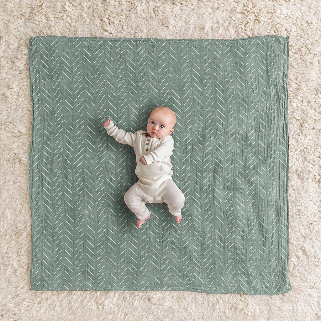 Breastfeeding Boss - Sage Mudcloth