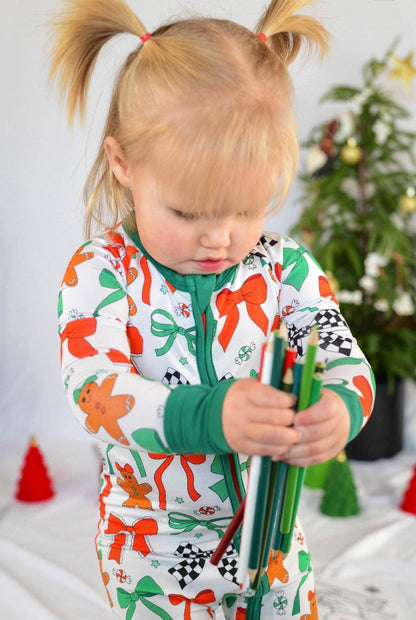 Bow What Fun! – Bamboo Zip Romper