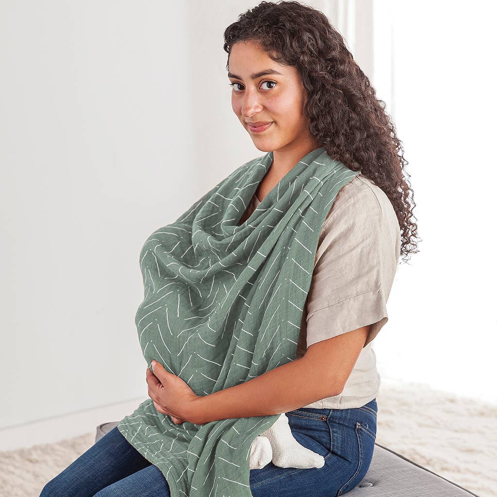 Breastfeeding Boss - Sage Mudcloth