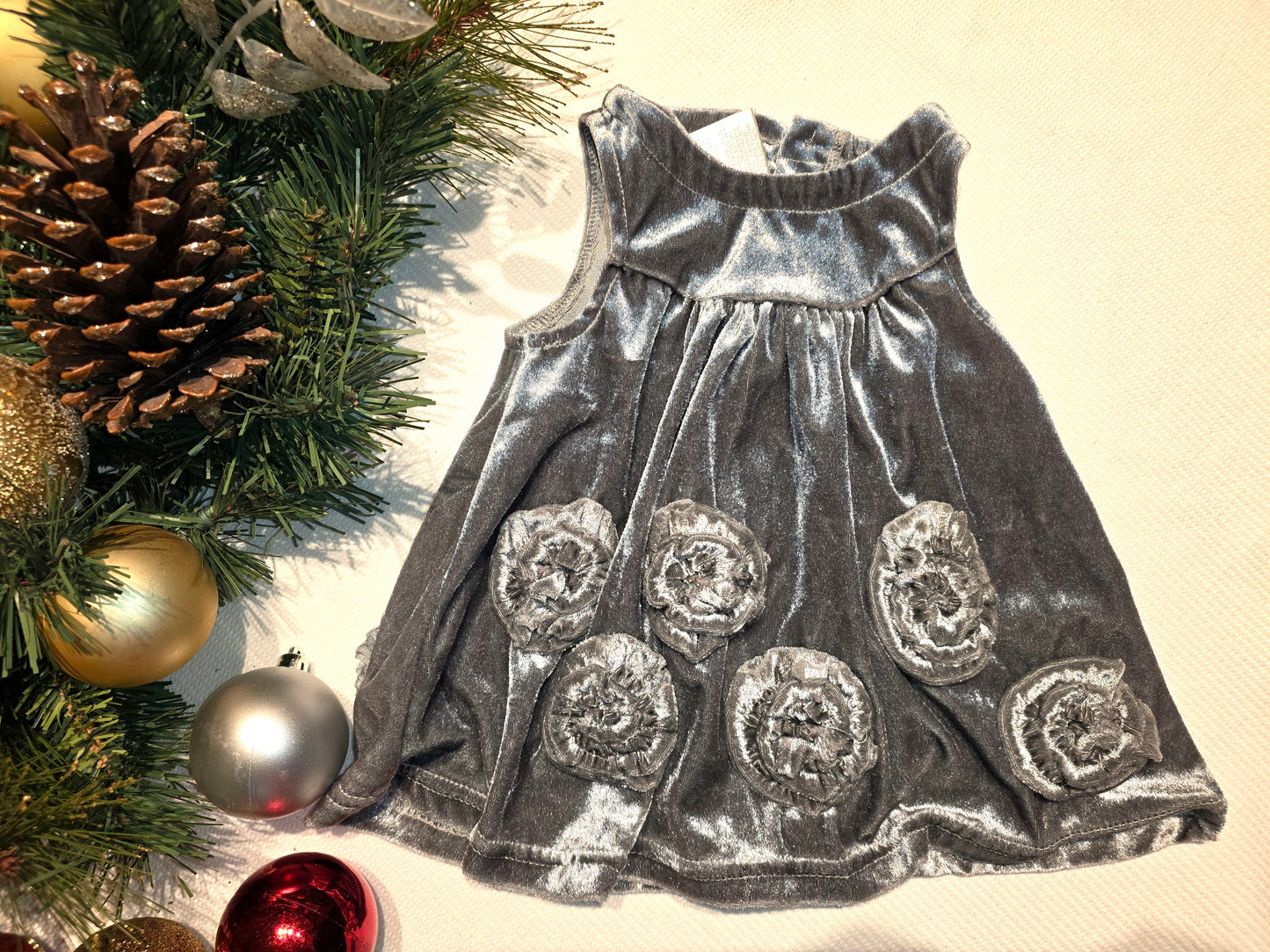 Silver Dress with Bloomers