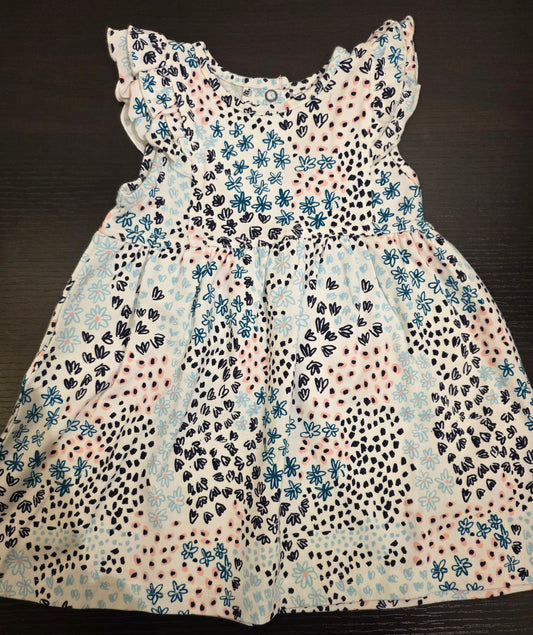 Dress, flower design