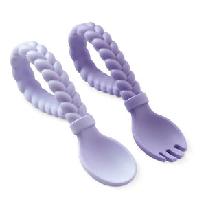 Sweetie Spoons™ Spoon + Fork Set - Amethyst