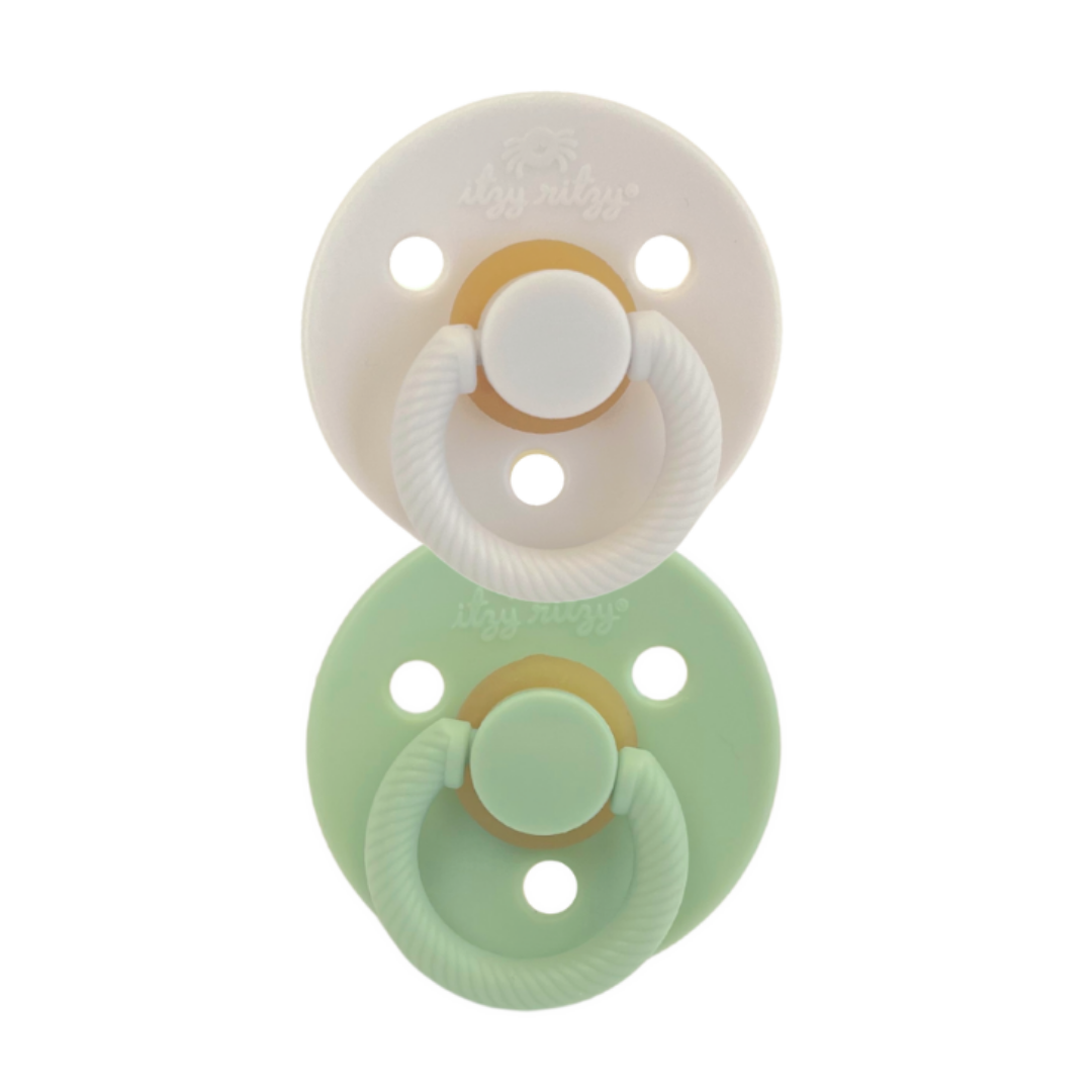 Mint + White - Itzy Soother™ Natural Rubber