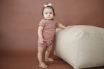 Load image into Gallery viewer, Dusty Rose Organic Cotton Short Set
