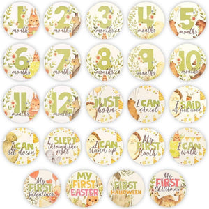 KeaBabies 24 Baby Milestone Stickers
