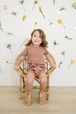 Load image into Gallery viewer, Dusty Rose Organic Cotton Short Set

