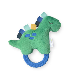 Ritzy Rattle Pal Plush Rattle Pal w/ Teether - Dino
