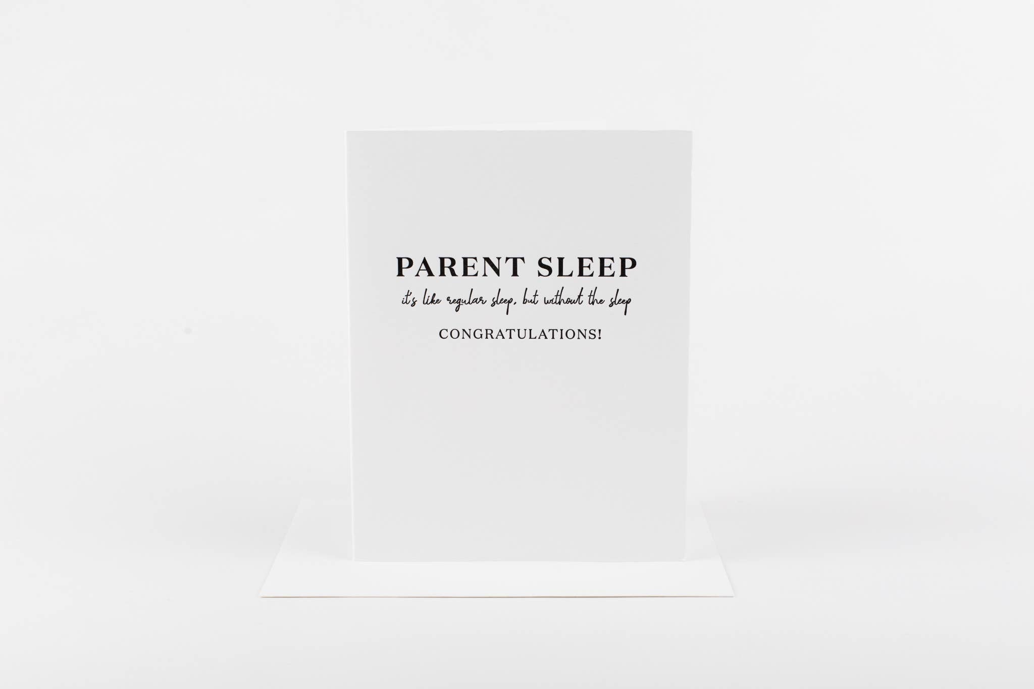 Parent Sleep Cards