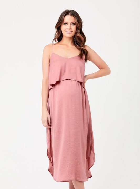 Nursing Slip Dress - Rose