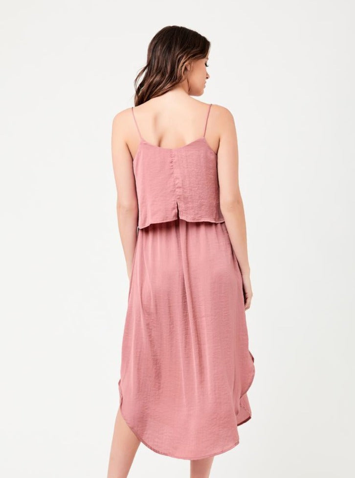 Nursing Slip Dress - Rose