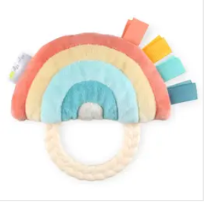 Ritzy Rattle Pal Rainbow Plush Rattle Pal w/ Teether