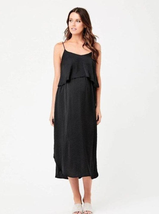 Nursing Slip Dress - Black