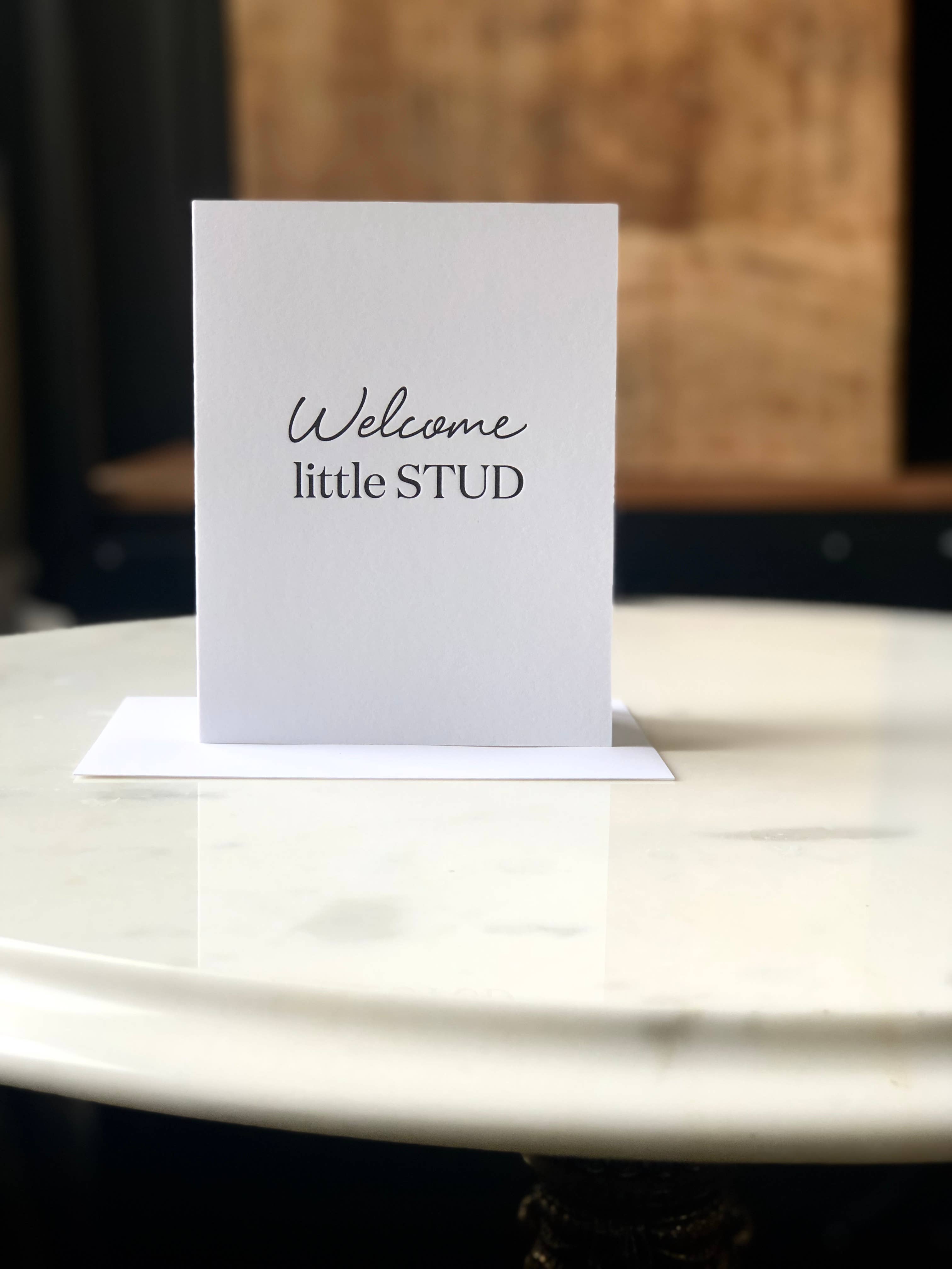 Welcome Stud Card