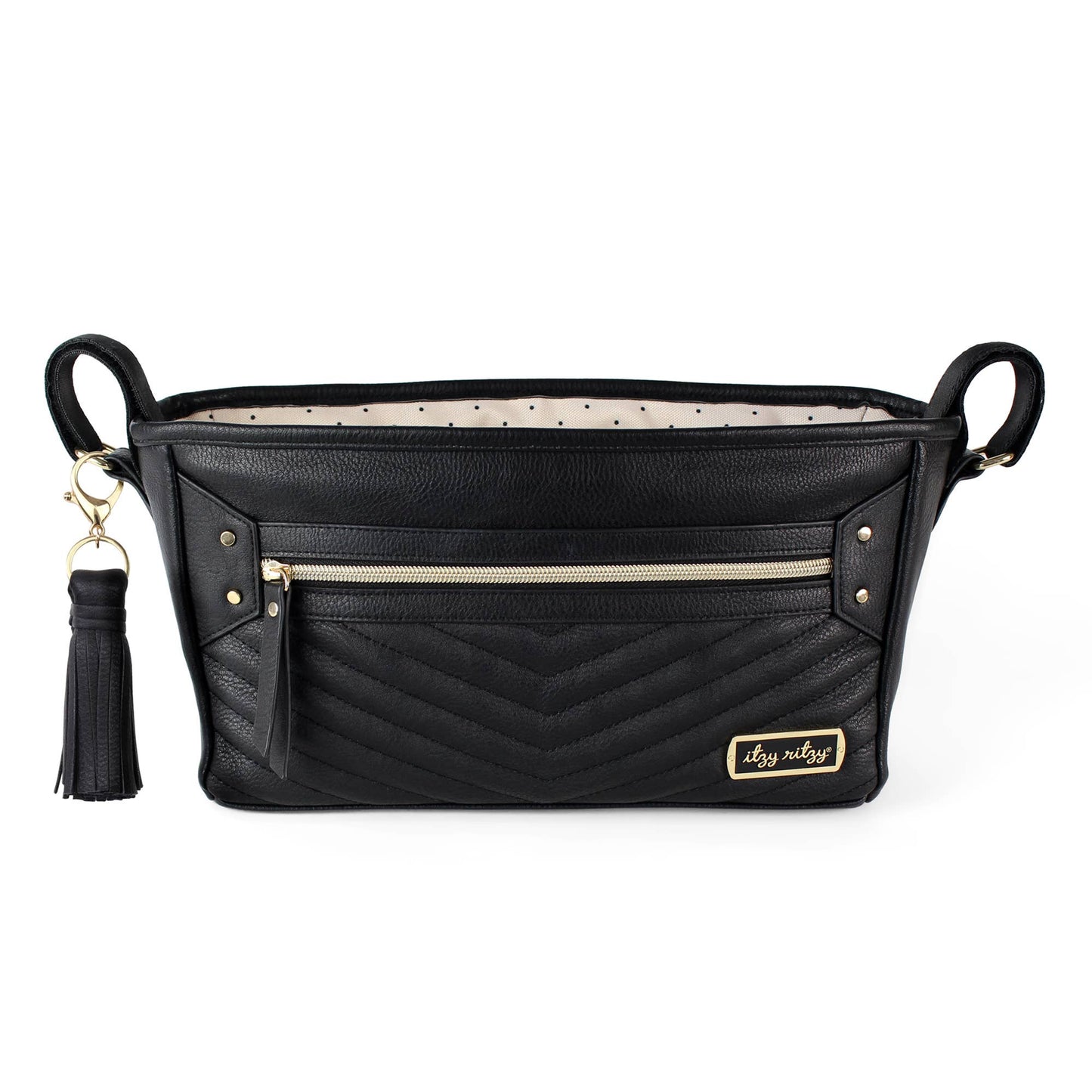 Jetsetter Black Travel Stroller Caddy with Tassel
