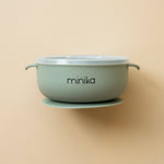 Load image into Gallery viewer, Silicone bowl with lid - Sage
