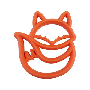 Chew Crew Silicone Baby Teether- Fox