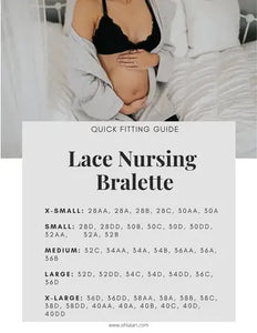 Lace Nursing Bralette - Black
